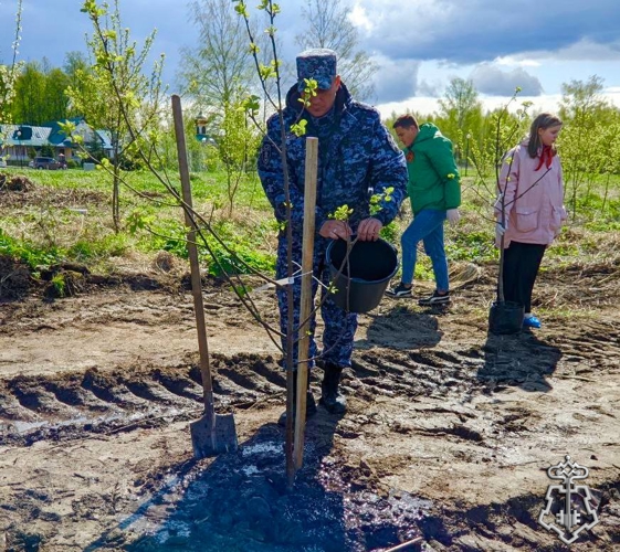 Подмосковные росгвардейцы поддержали акцию «Лес Победы»