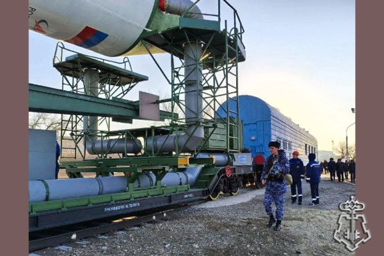 Росгвардейцы обеспечили безопасность транспортировки ракеты-носителя «Союз» на космодроме «Байконур» (видео)