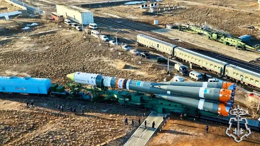Росгвардейцы обеспечили безопасность транспортировки ракеты-носителя «Союз» на космодроме «Байконур» (видео)