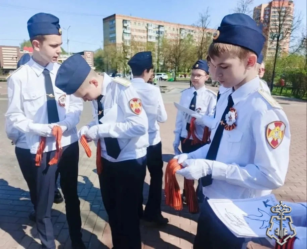 Сотрудники подмосковного главка Росгвардии присоединились к акции «Георгиевская ленточка»
