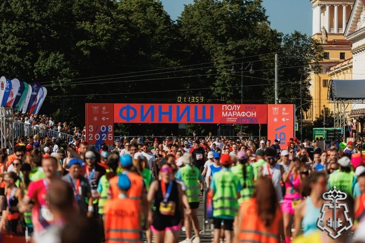 Сотрудники подмосковного главка Росгвардии приняли участие в полумарафоне «Северная столица»